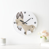 Niedliche Donkey-Wall-Uhr Große Wanduhr (Zuhause)