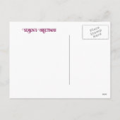 Niedliche Donkey Weihnachtsreise Postkarte (Rückseite)