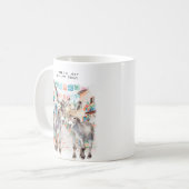 Niedliche Donkeys | Happy Little Tasse Monogram (Vorderseite Links)