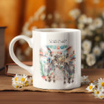 Niedliche Donkeys | Happy Little Tasse Monogram<br><div class="desc">Ein niedliches Monogramm-Design mit charmanten kleinen Eseln in Mexiko und dem Zitat "Ich glaube, ich werde heute einfach glücklich sein". Diese machen großartige Geschenke, wenn sie mit ein paar Extra-Goodies gefüllt sind. Lächeln Sie heute mit dieser bezaubernden kleinen Tasse. Fügen Sie diesem Design Ihre benutzerdefinierte Formulierung hinzu, indem Sie die...</div>