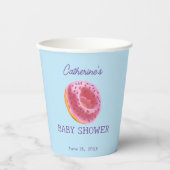 Niedliche Donut-Babydusche Pappbecher (Vorderseite)