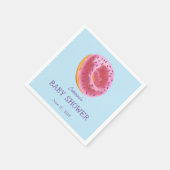 Niedliche Donut-Babydusche Serviette (Ecke)