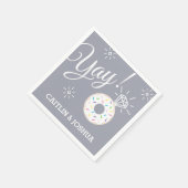 Niedliche Donut-Hochzeit / Engagement-Party / Dusc Serviette (Ecke)