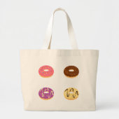 Niedliche Donut Muster Tote Tasche (Vorne)