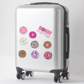 Niedliche Donuts Aquarellbilder Aufkleber (Koffer)