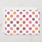 Niedliche Donuts Einladung (Rückseite)