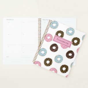 Niedliche Donuts Fügen Sie Ihren eigenen Namen ben Planer