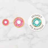 Niedliche Donuts Geburtstagsparty Konfetti (Rückseiten)