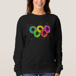 Niedliche Donuts in Form olympisches Symbol für Do Sweatshirt