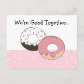 Niedliche Donuts mit Botschaft... Postkarte (Vorderseite)