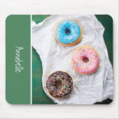 Niedliche Donuts Personalisierte Schule Mousepad (Vorne)