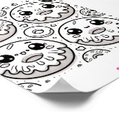 niedliche Donuts Poster (Ecke)