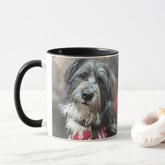 Niedliche Doodle-Tasse Tasse (Mit Donut)