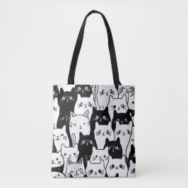 Niedliche Doodle Tote Tasche - Stilvoll