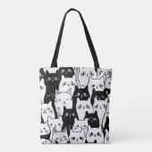 Niedliche Doodle Tote Tasche - Stilvoll (Rückseite)