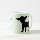 Niedliche doppelte mit Seiten versehene Chiweenie Kaffeetasse (VorderseiteRechts)