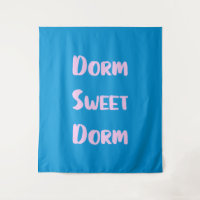 Niedliche Dorm Sweet Dorm in Blau und Rosa
