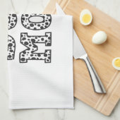 Niedliche Dotter-Mama Geschirrtuch (Viertel Falte)