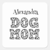 Niedliche Dotter-Mama Quadratischer Aufkleber (Vorderseite)