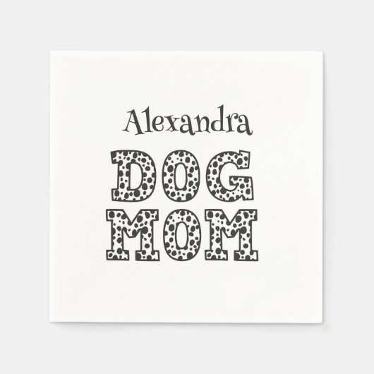 Niedliche Dotter-Mama Serviette (Vorderseite)