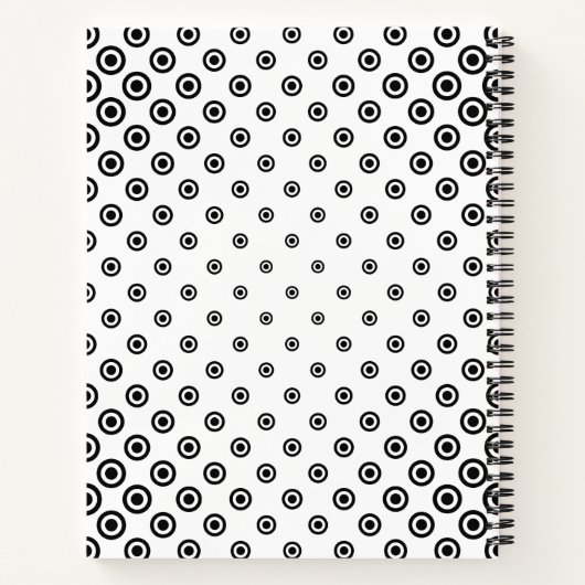 Niedliche Dotty Katzen in Liebe Personalisiert Notizblock (Rückseite)