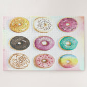 Niedliche Doughnüsse Puzzle (Horizontal)