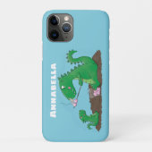 Niedliche Drachen braten Marshmallows Cartoon Case-Mate iPhone Hülle (Rückseite)