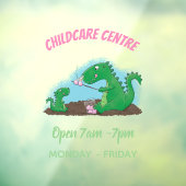 Niedliche Drachen braten Marshmallows Cartoon Fensteraufkleber (Blatt 3)