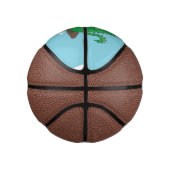 Niedliche Drachen braten Marshmallows Mini Basketball (Rechts)