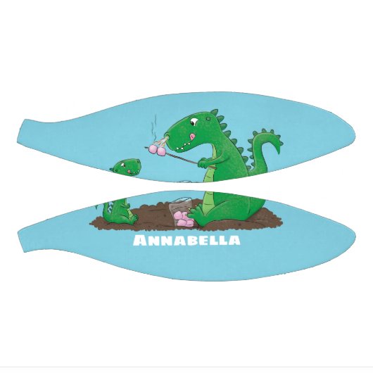 Niedliche Drachen braten Marshmallows Mini Basketball (Panele)