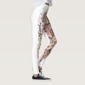 "Niedliche Drachenblüten: Leggings der Blumenatze" (Rechts)