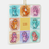 Niedliche Drachendoodles Keramikornament (Rechts)