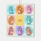 Niedliche Drachendoodles Keramikornament (Links)