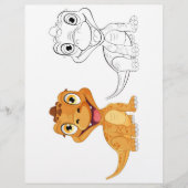 Niedliche Drachenfarbseite (Vorderseite)