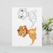 Niedliche Drachenfarbseite (Stehend Vorderseite)