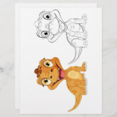 Niedliche Drachenfarbseite (Vorne/Hinten)