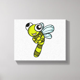 Niedliche Drachenfliege Fly Insect Geschenk Idee Leinwanddruck