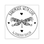 Niedliche Drachenfliege mit Liebe Gummistempel (Prägung)