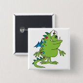 niedliche Drachenmonsterkreatur Button (Vorne & Hinten)
