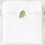 niedliche Drachenmonsterkreatur Runder Aufkleber (Tasche)