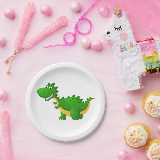 Niedliche Drachenpapierplatte Pappteller (Party)