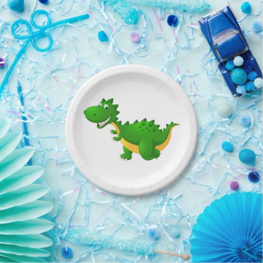 Niedliche Drachenpapierplatte Pappteller (Party)