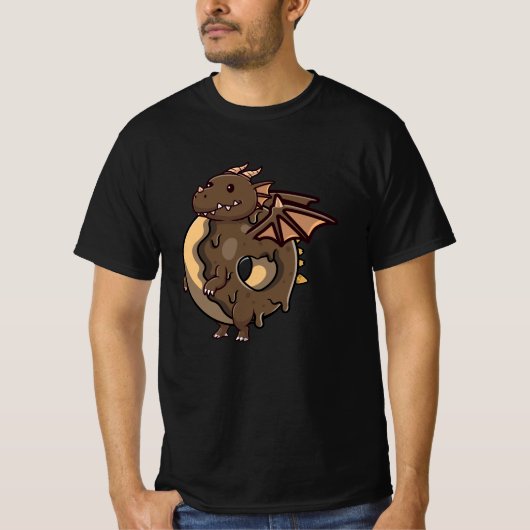 Niedliche Drachenschokolade T-Shirt (Vorderseite)