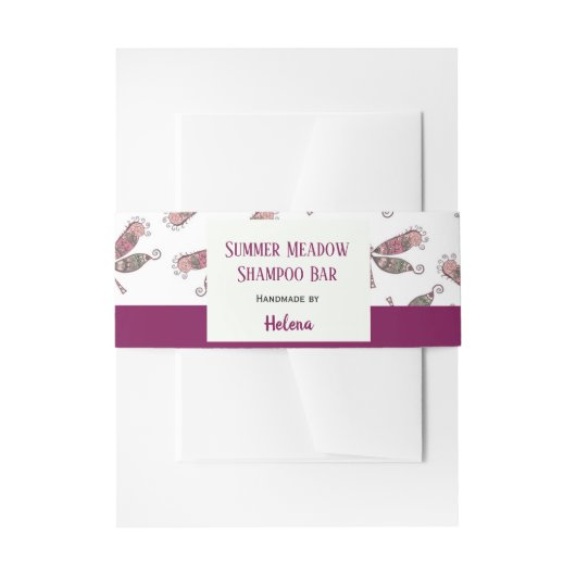 Niedliche Dragonfly Handmade Shampoo Bar Soap Pack Einladungsbanderole (Vorderseite Beispiel)