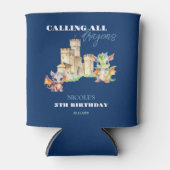 Niedliche Dragons Castle Fairytale Navy Kindergebu Dosenkühler (Vorderseite)