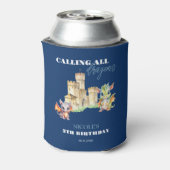 Niedliche Dragons Castle Fairytale Navy Kindergebu Dosenkühler (Kanne Rückseite)