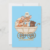 Niedliche Dreamland-Waldtiere | Baby Fox, Deer Ankündigung (Rückseite)