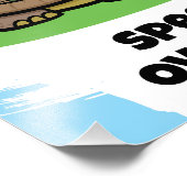 Niedliche Drehzahl wird überfahren Fotodruck (Ecke)