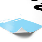 Niedliche Drehzahl wird überfahren Poster (Ecke)