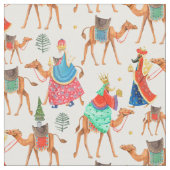 Niedliche drei Weisen religiöse Weihnachten Stoff (Nahaufnahme)